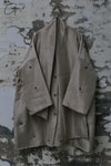 Mutedance 24 Autumn and Winter Loose Scarf Wool Silk Flower Dye Jacket MD-MD24FW27-gray MD24FW29